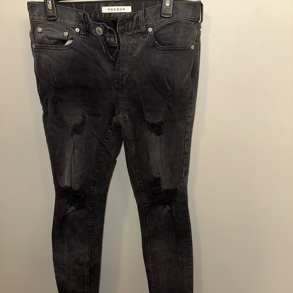 PacSun Men’s Stacked Skinny Ripped Jeans